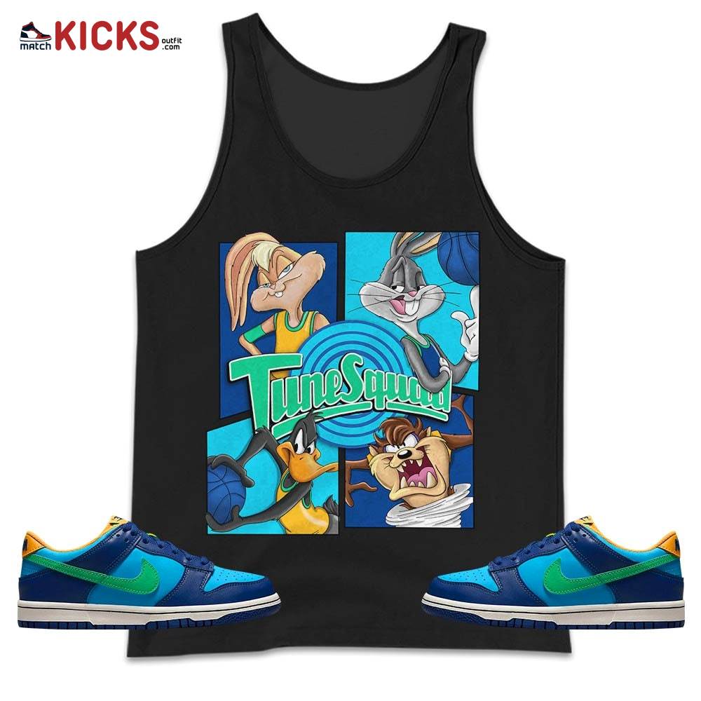 Bunny Tazmanian Basketball Sneaker Shirt Match Dunk Low GS Kyrie, Dunk Low GS Electric Algae MKO Tank Top