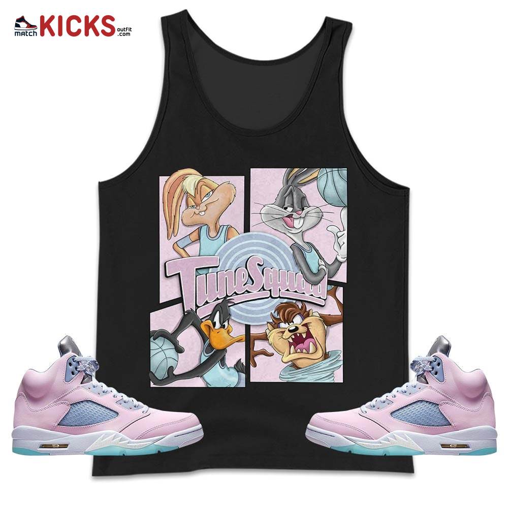 Bunny Tazmanian Basketball Sneaker Shirt Match Easter 5s, Jordan 5 Retro Easter MKO Tank Top