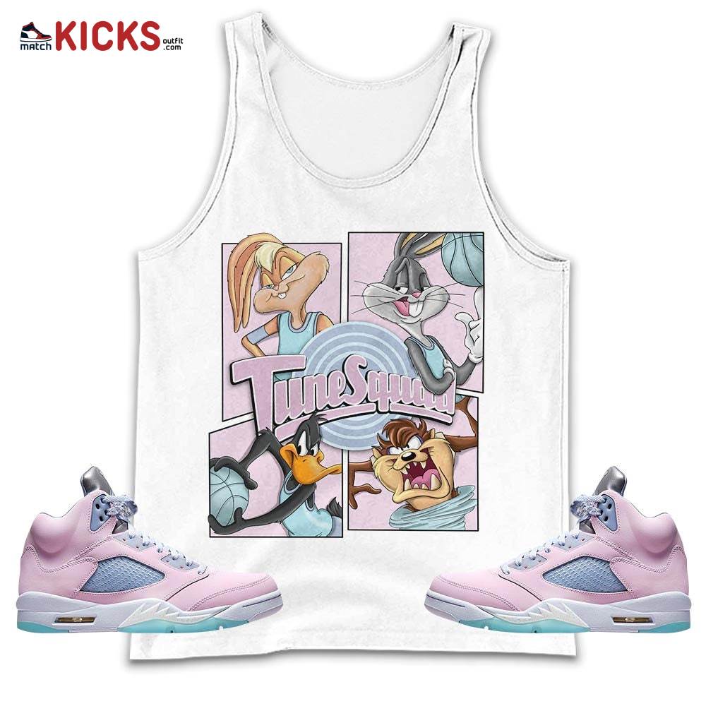 Bunny Tazmanian Basketball Sneaker Shirt Match Easter 5s, Jordan 5 Retro Easter MKO Tank Top