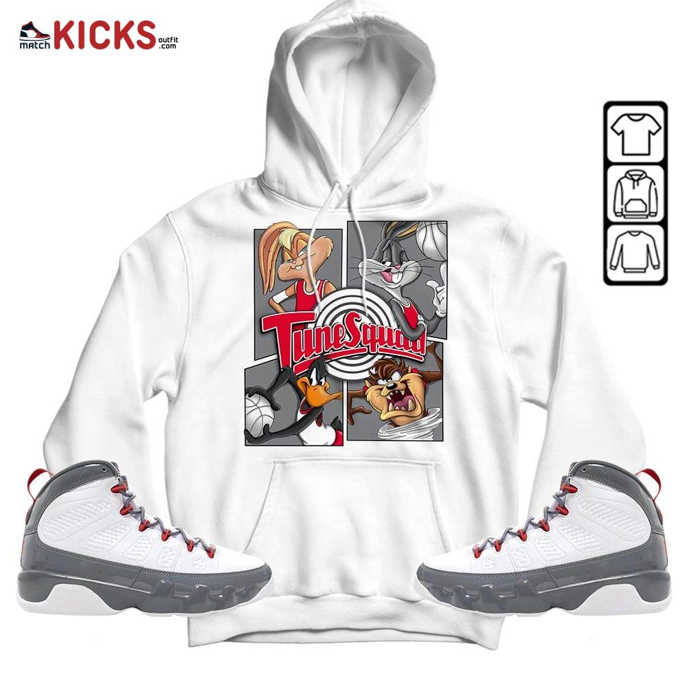 Bunny Tazmanian Basketball Sneaker Shirt Match Fire Red 9s, Jordan 9 Retro Fire Red MKO Hoodie