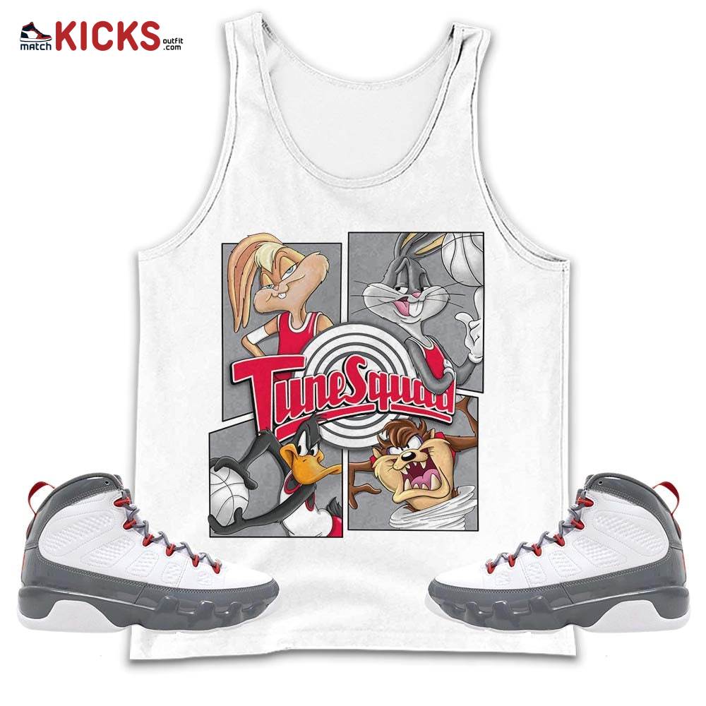 Bunny Tazmanian Basketball Sneaker Shirt Match Fire Red 9s, Jordan 9 Retro Fire Red MKO Tank Top