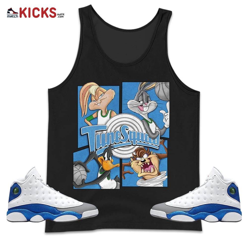 Bunny Tazmanian Basketball Sneaker Shirt Match French Blue 13s, Jordan 13 French Blue MKO Tank Top