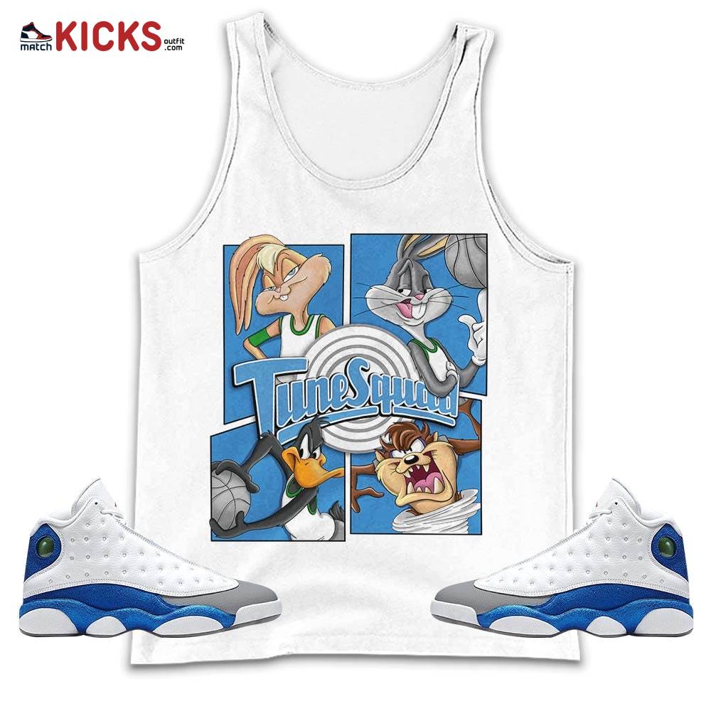 Bunny Tazmanian Basketball Sneaker Shirt Match French Blue 13s, Jordan 13 French Blue MKO Tank Top Bunny Tazmanian Basketball Sneaker Shirt Match French Blue 13s, Jordan 13 French Blue MKO Tank Top