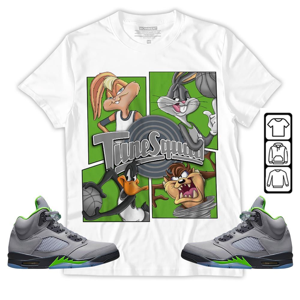 Bunny Tazmanian Basketball Sneaker Shirt Match Green Bean 5s, Jordan 5 Retro Green Bean MKO T-Shirt