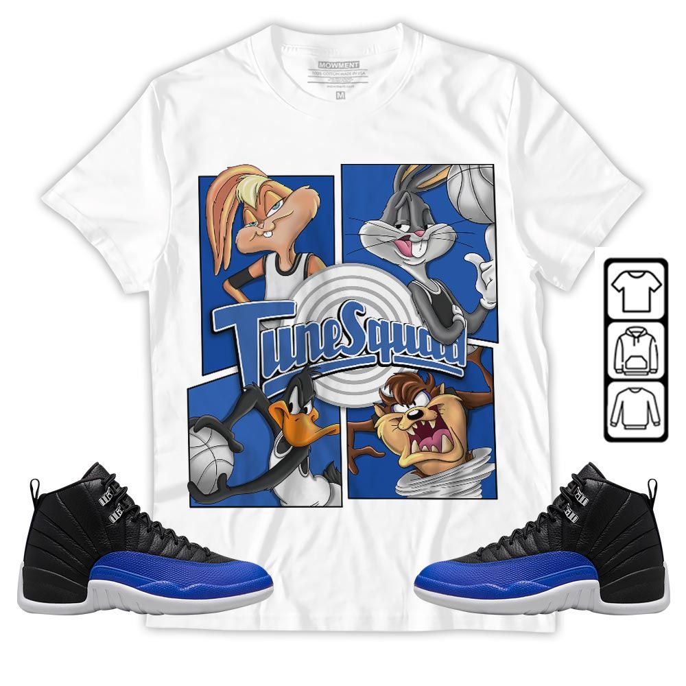 Bunny Tazmanian Basketball Sneaker Shirt Match Hyper Royal 12s, Jordan 12 Hyper Royal MKO T-Shirt