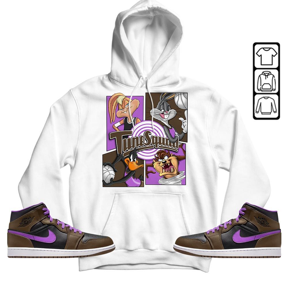 Bunny Tazmanian Basketball Sneaker Shirt Match Jordan 1 Mid Palomino, Jordan 1 Mid Palomino MKO T-Shirt