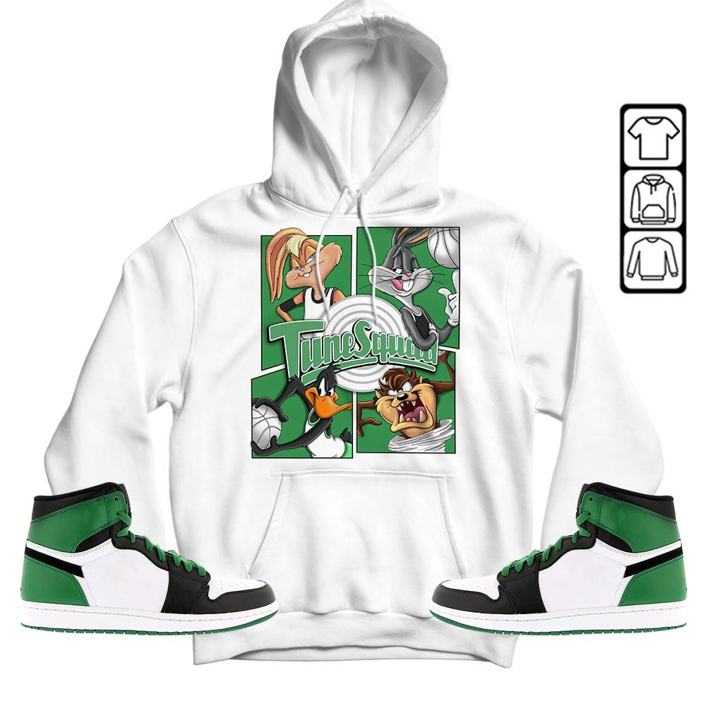 Bunny Tazmanian Basketball Sneaker Shirt Match Lucky Green 1s, Jordan 1 Lucky Green MKO T-Shirt