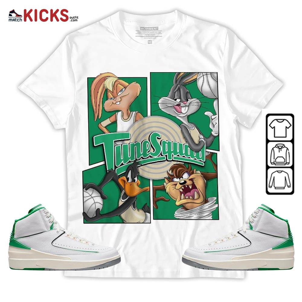 Bunny Tazmanian Basketball Sneaker Shirt Match Lucky Green 2s, Jordan 2 Lucky Green MKO Hoodie