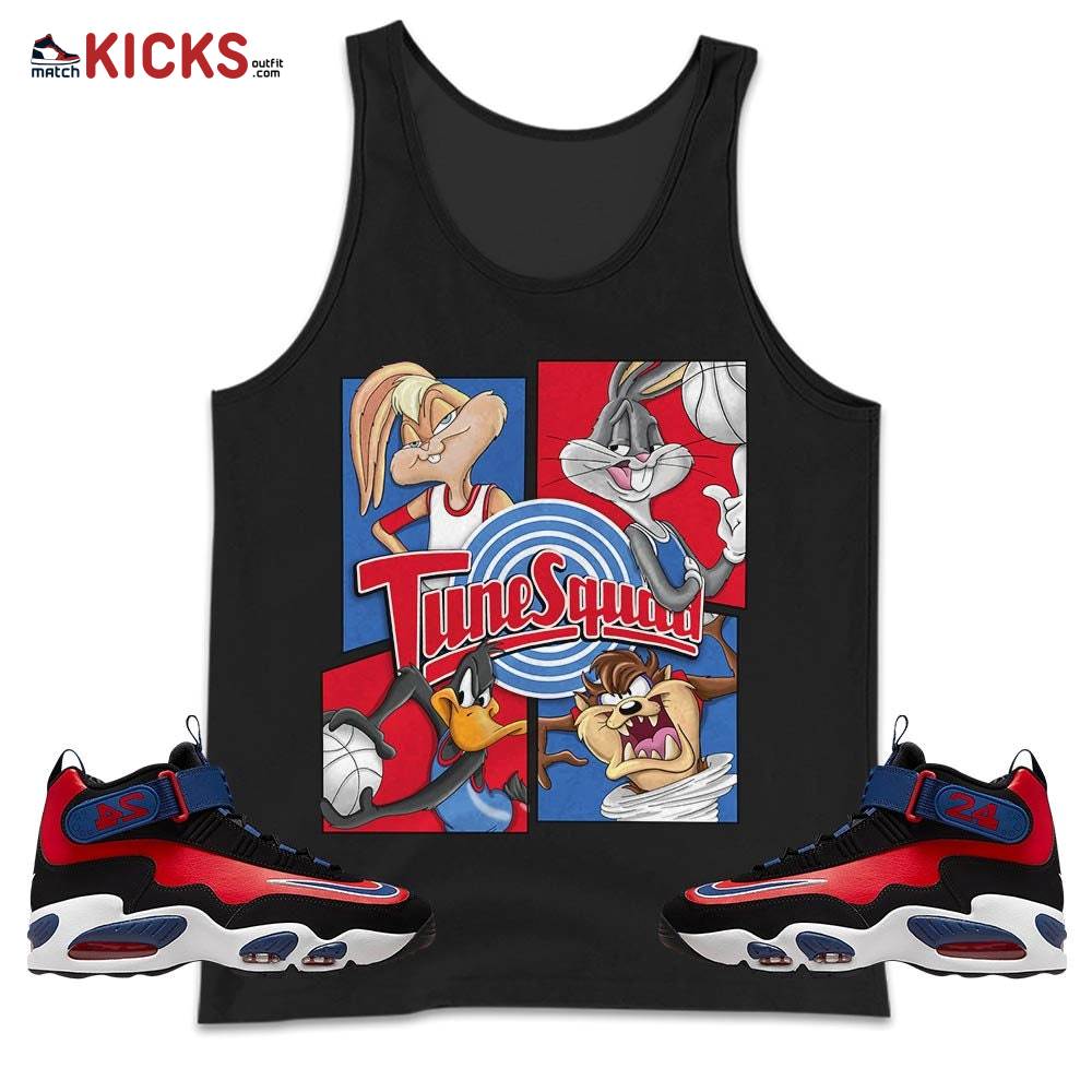 Bunny Tazmanian Basketball Sneaker Shirt Match Max 1 Navy Red Black, Air Griffey Max 1 Black Red Navy Blue MKO Tank Top