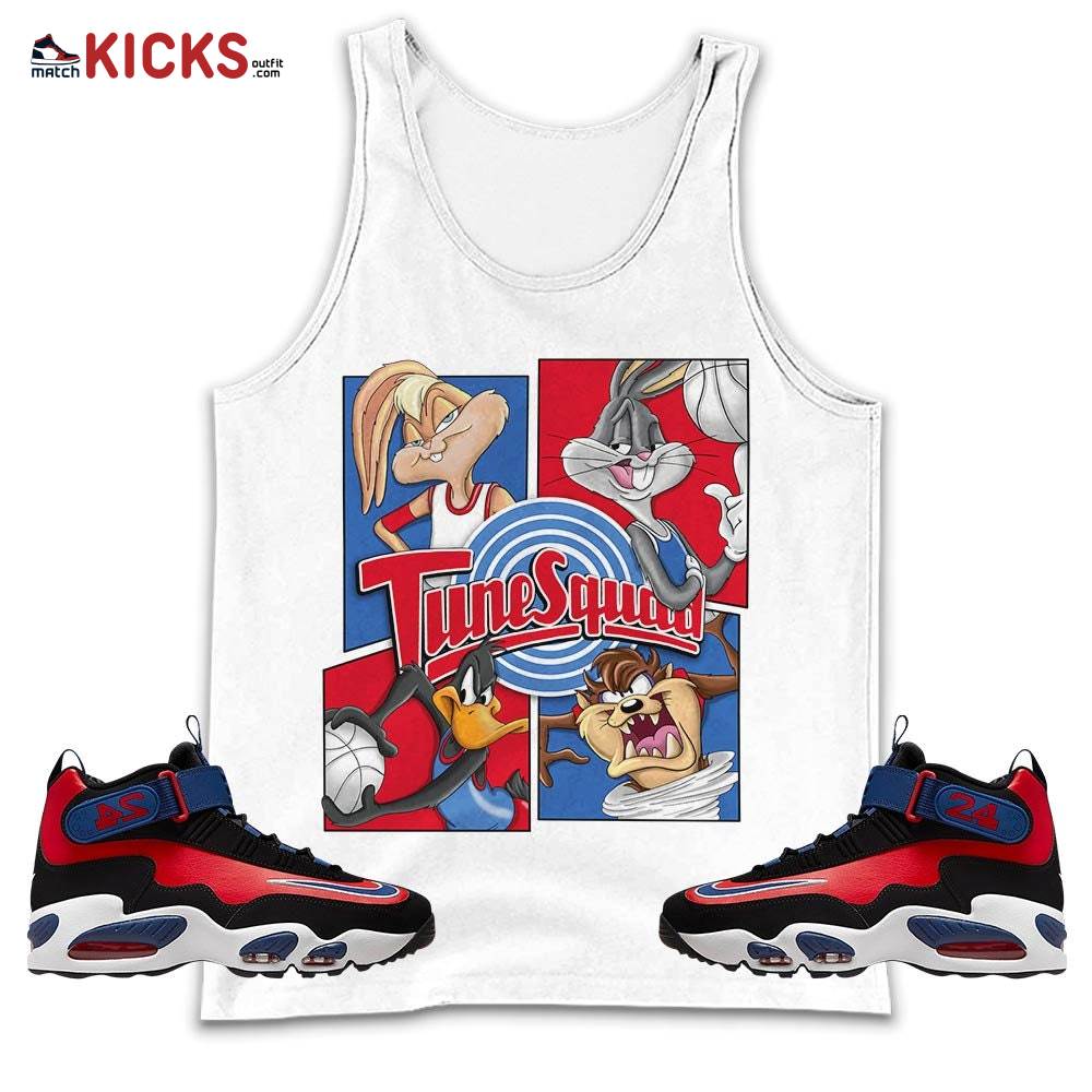 Bunny Tazmanian Basketball Sneaker Shirt Match Max 1 Navy Red Black, Air Griffey Max 1 Black Red Navy Blue MKO Tank Top