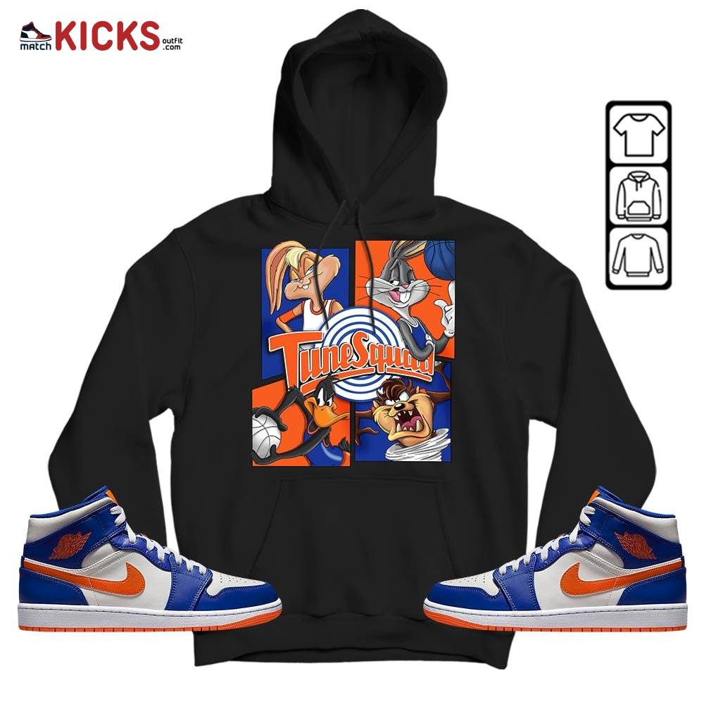 Bunny Tazmanian Basketball Sneaker Shirt Match Mid Knicks 1s, Jordan 1 Mid Knicks MKO Sweatshirt Bunny Tazmanian Basketball Sneaker Shirt Match Mid Knicks 1s, Jordan 1 Mid Knicks MKO Sweatshirt