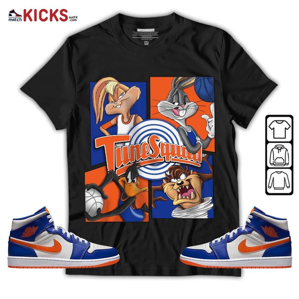 Bunny Tazmanian Basketball Sneaker Shirt Match Mid Knicks 1s, Jordan 1 Mid Knicks MKO Sweatshirt Bunny Tazmanian Basketball Sneaker Shirt Match Mid Knicks 1s, Jordan 1 Mid Knicks MKO Sweatshirt