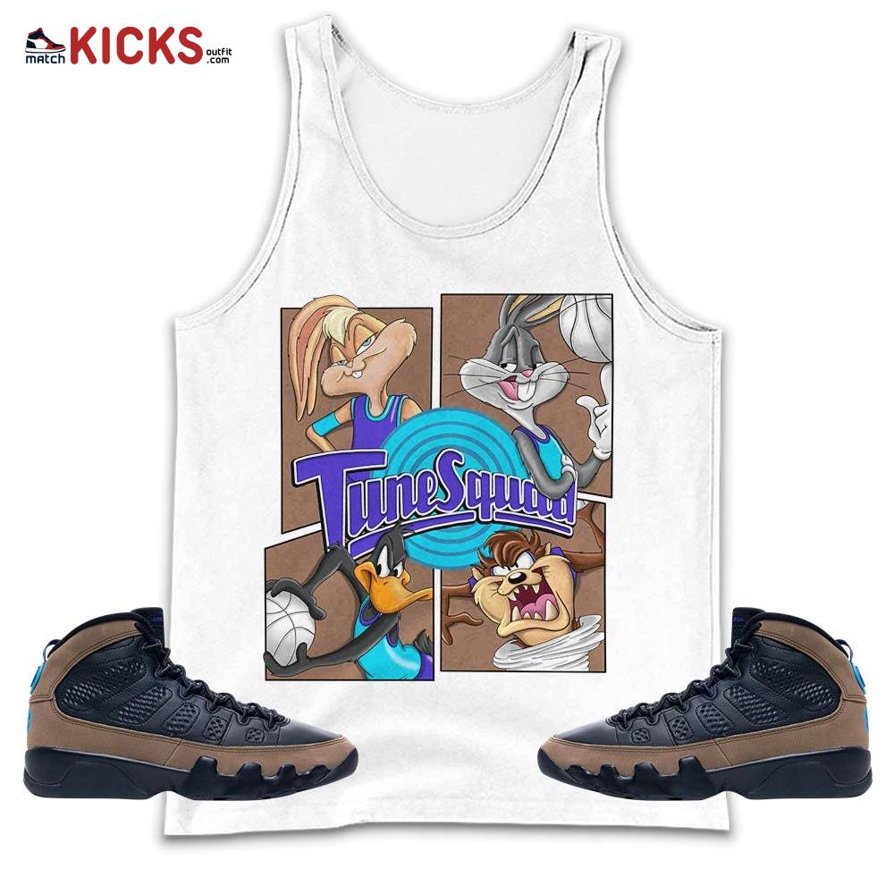 Bunny Tazmanian Basketball Sneaker Shirt Match Olive Concord 9s, Jordan 9 Olive Concord MKO Tank Top