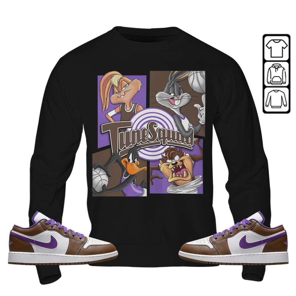 Bunny Tazmanian Basketball Sneaker Shirt Match Purple Mocha 1s, Jordan 1 Low Purple Mocha MKO T-Shirt Bunny Tazmanian Basketball Sneaker Shirt Match Purple Mocha 1s, Jordan 1 Low Purple Mocha MKO T-Shirt