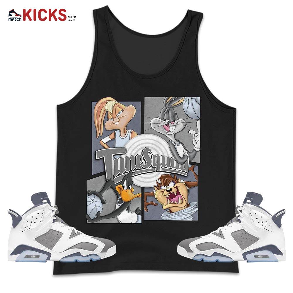 Bunny Tazmanian Basketball Sneaker Shirt Match Retro Cool Grey 6s, Jordan 6 Cool Grey MKO Tank Top