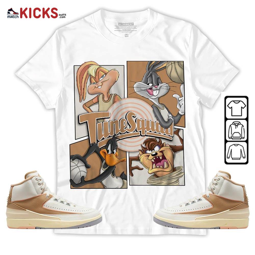 Bunny Tazmanian Basketball Sneaker Shirt Match Retro Craft 2s, Jordan 2 Craft MKO Sweatshirt