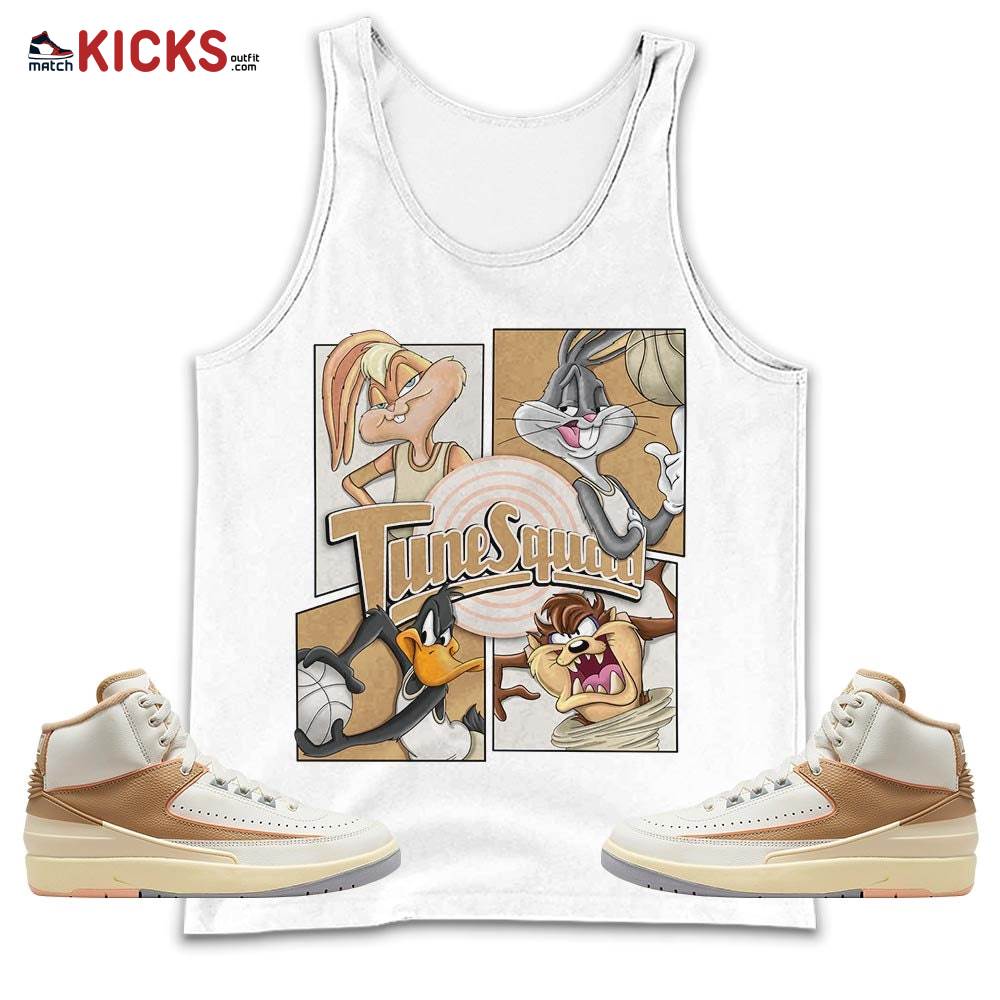 Bunny Tazmanian Basketball Sneaker Shirt Match Retro Craft 2s, Jordan 2 Craft MKO Tank Top