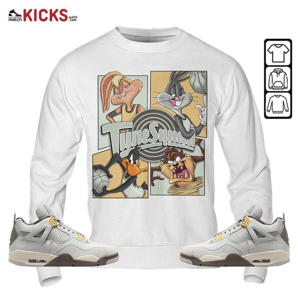 Bunny Tazmanian Basketball Sneaker Shirt Match Retro Craft 4s, Jordan 4 Craft Photon Dust MKO Sweatshirt Bunny Tazmanian Basketball Sneaker Shirt Match Retro Craft 4s, Jordan 4 Craft Photon Dust MKO Sweatshirt