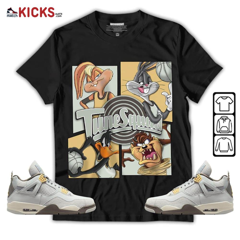 Bunny Tazmanian Basketball Sneaker Shirt Match Retro Craft 4s, Jordan 4 Craft Photon Dust MKO T-Shirt
