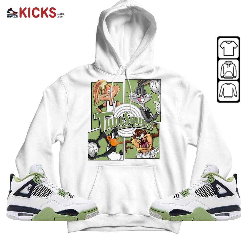 Bunny Tazmanian Basketball Sneaker Shirt Match Retro Oil Green 4s, Jordan 4 Oil Green MKO Sweatshirt Bunny Tazmanian Basketball Sneaker Shirt Match Retro Oil Green 4s, Jordan 4 Oil Green MKO Sweatshirt