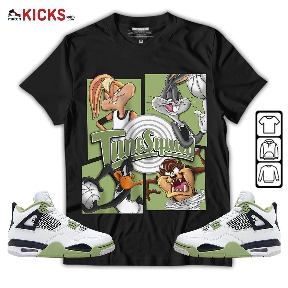 Bunny Tazmanian Basketball Sneaker Shirt Match Retro Oil Green 4s, Jordan 4 Oil Green MKO Sweatshirt Bunny Tazmanian Basketball Sneaker Shirt Match Retro Oil Green 4s, Jordan 4 Oil Green MKO Sweatshirt