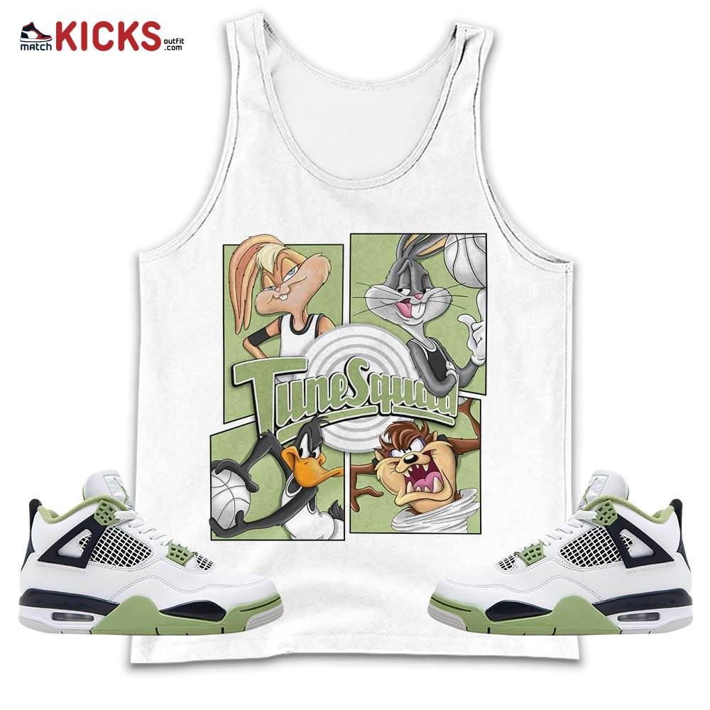 Bunny Tazmanian Basketball Sneaker Shirt Match Retro Oil Green 4s, Jordan 4 Oil Green MKO Tank Top Bunny Tazmanian Basketball Sneaker Shirt Match Retro Oil Green 4s, Jordan 4 Oil Green MKO Tank Top