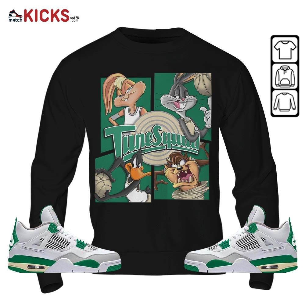 Bunny Tazmanian Basketball Sneaker Shirt Match Retro Pine Green 4s, Jordan 4 Pine Green MKO Sweatshirt Bunny Tazmanian Basketball Sneaker Shirt Match Retro Pine Green 4s, Jordan 4 Pine Green MKO Sweatshirt