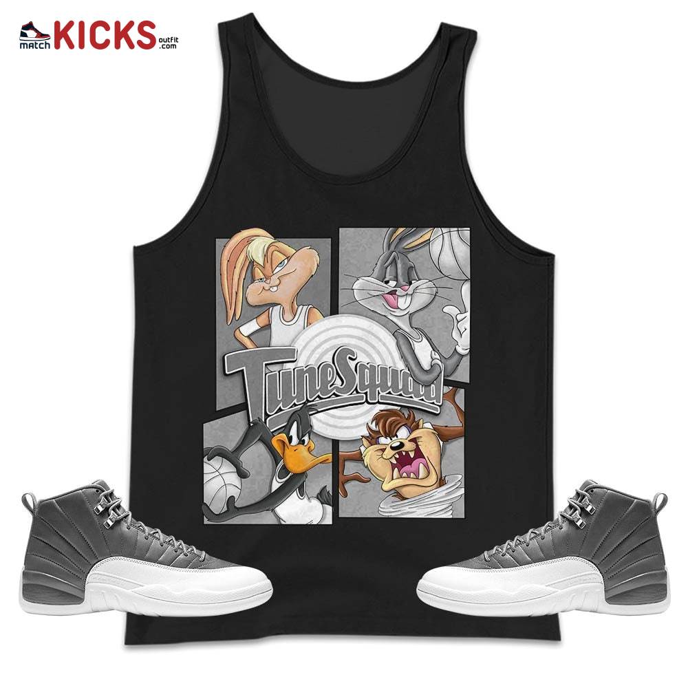Bunny Tazmanian Basketball Sneaker Shirt Match Retro Stealth 12s, Jordan 12 Retro Stealth MKO Tank Top