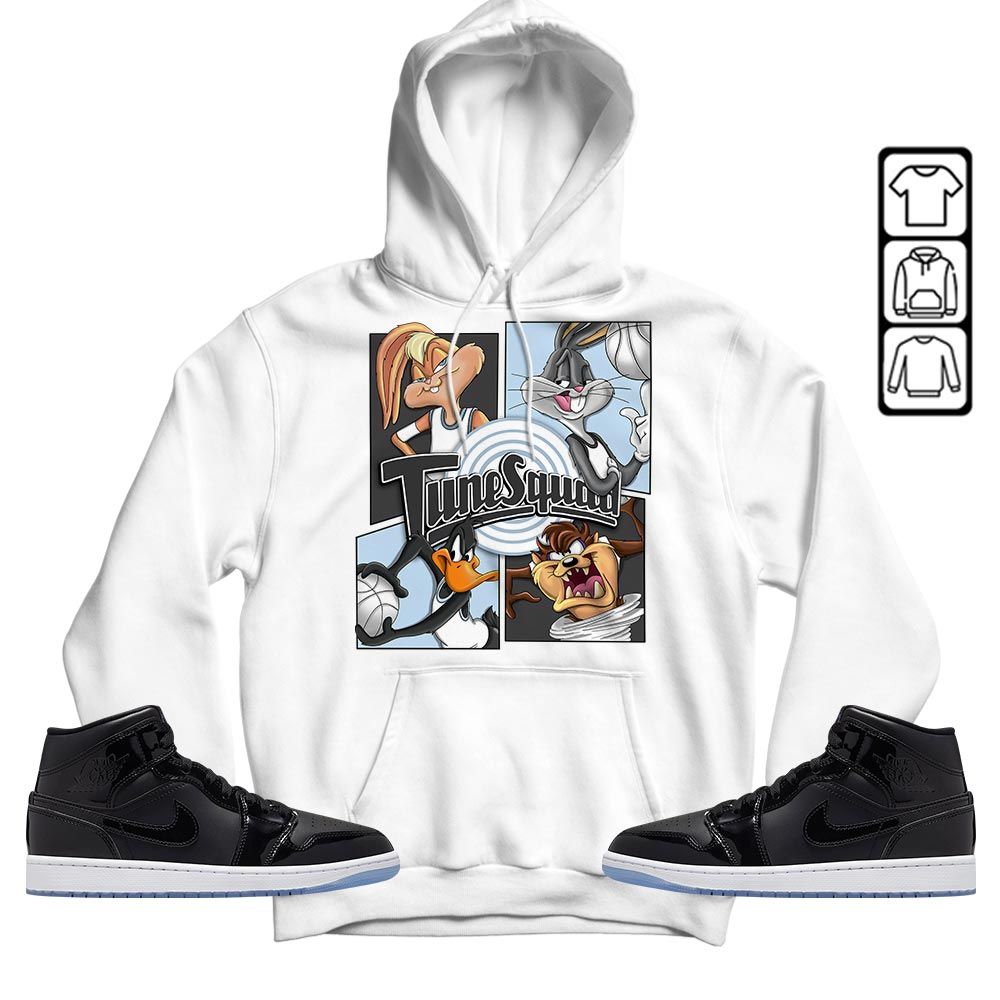 Bunny Tazmanian Basketball Sneaker Shirt Match Space Jam 1s, Jordan 1 Mid Space Jam MKO Hoodie
