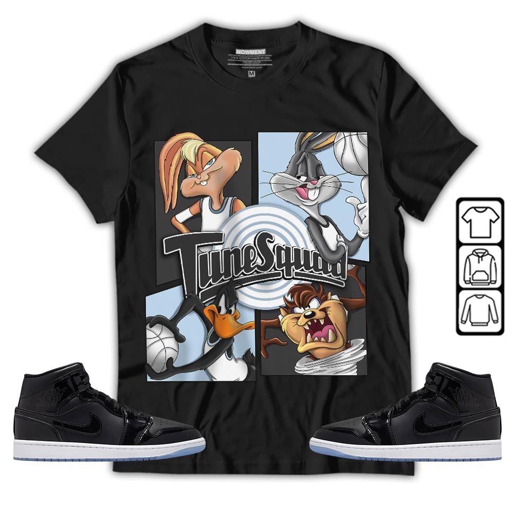 Bunny Tazmanian Basketball Sneaker Shirt Match Space Jam 1s, Jordan 1 Mid Space Jam MKO Hoodie