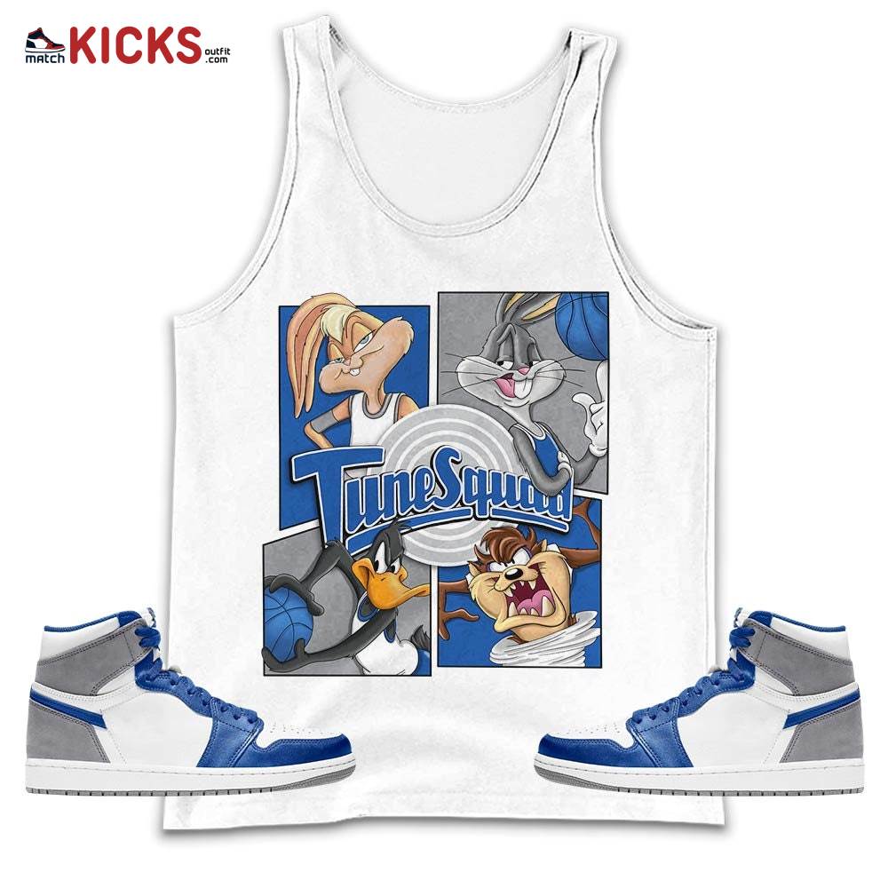 Bunny Tazmanian Basketball Sneaker Shirt Match True Blue 1s, Jordan 1 High OG True Blue MKO Tank Top Bunny Tazmanian Basketball Sneaker Shirt Match True Blue 1s, Jordan 1 High OG True Blue MKO Tank Top
