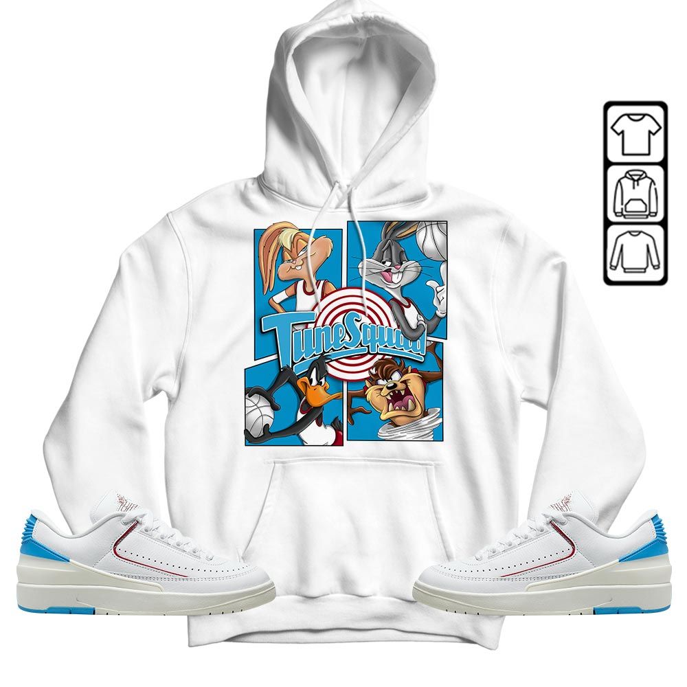 Bunny Tazmanian Basketball Sneaker Shirt Match University To Chicago 2s, Jordan 2 Low Blue To Chicago MKO T-Shirt