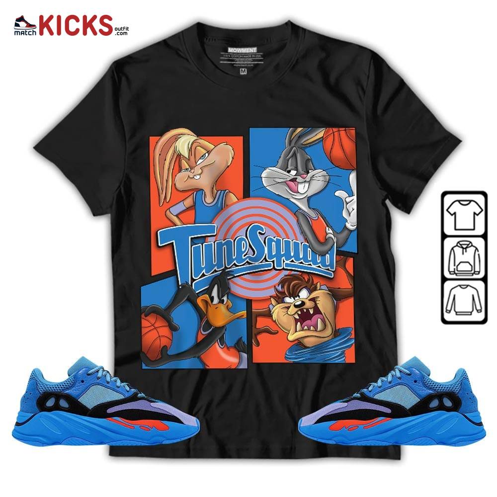 Bunny Tazmanian Basketball Sneaker Shirt Match V1 Hi-Res Blue 700s, Yeezy 700 V1 Hi-Res Blue MKO T-Shirt