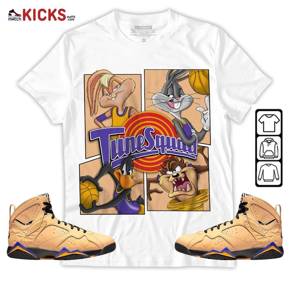 Bunny Tazmanian Basketball Sneaker Shirt Match Vachetta Tan 7s, Jordan 7 SE Afrobeats MKO T-Shirt Bunny Tazmanian Basketball Sneaker Shirt Match Vachetta Tan 7s, Jordan 7 SE Afrobeats MKO T-Shirt