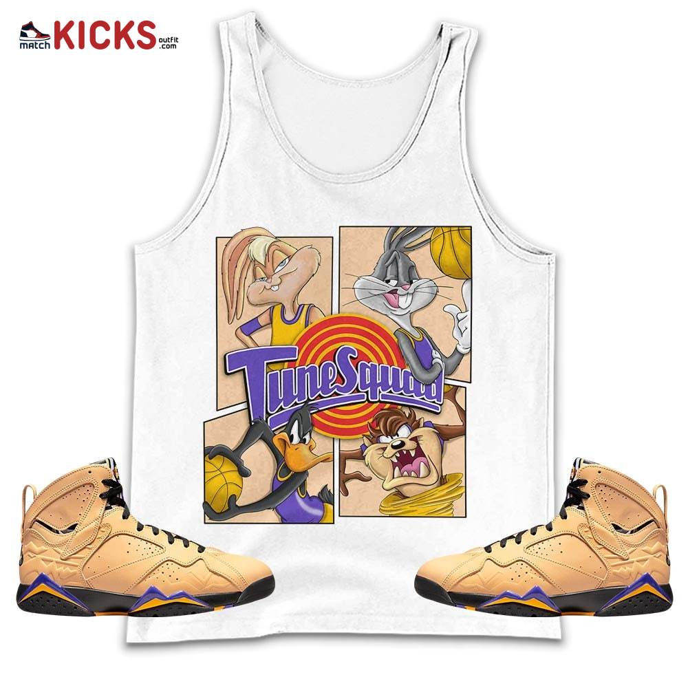Bunny Tazmanian Basketball Sneaker Shirt Match Vachetta Tan 7s, Jordan 7 SE Afrobeats MKO Tank Top Bunny Tazmanian Basketball Sneaker Shirt Match Vachetta Tan 7s, Jordan 7 SE Afrobeats MKO Tank Top
