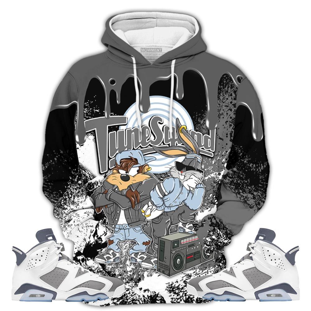 Bunny Tazmanian Hiphop 01 Sneaker Shirt Match Retro Cool Grey 6S, Jordan 6 Cool Grey Hoodie Sweatshirt Tee All Over Print MKO Shirt