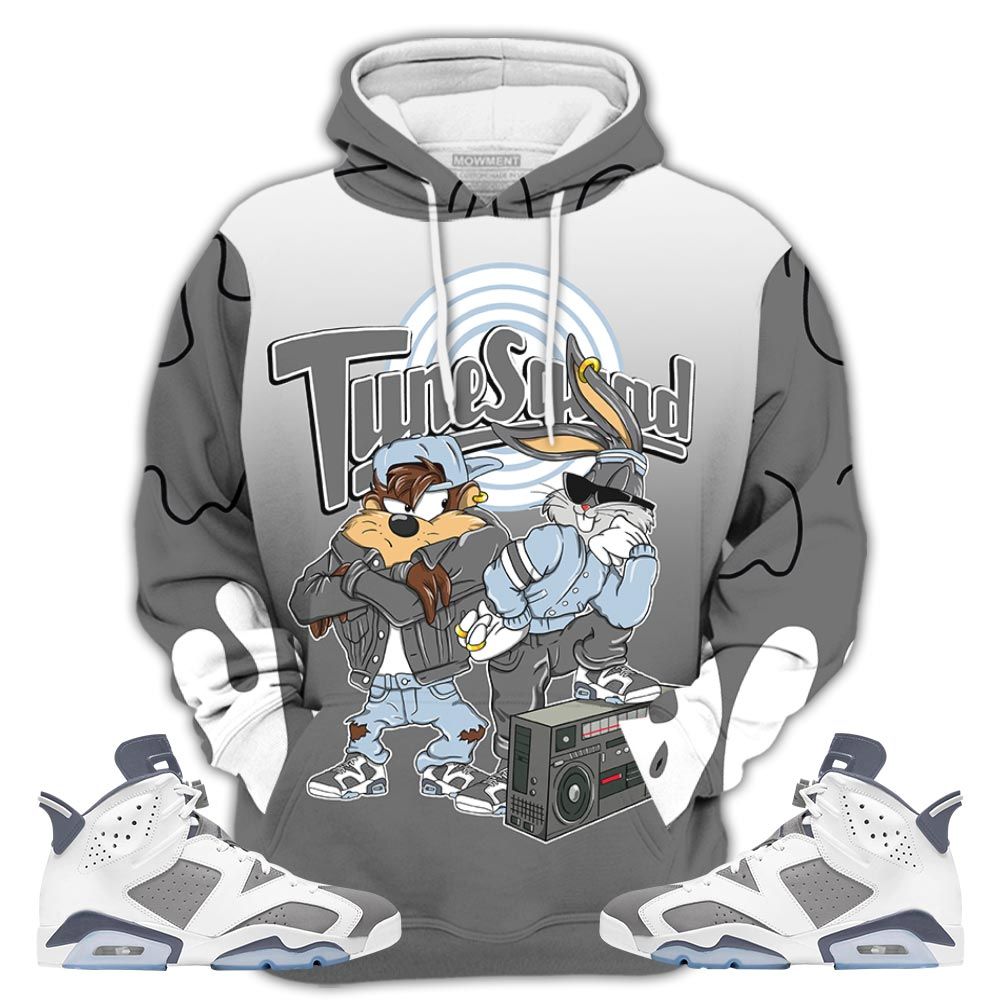 Bunny Tazmanian Hiphop 02 Sneaker Shirt Match Retro Cool Grey 6S, Jordan 6 Cool Grey Hoodie Sweatshirt Tee All Over Print MKO Shirt