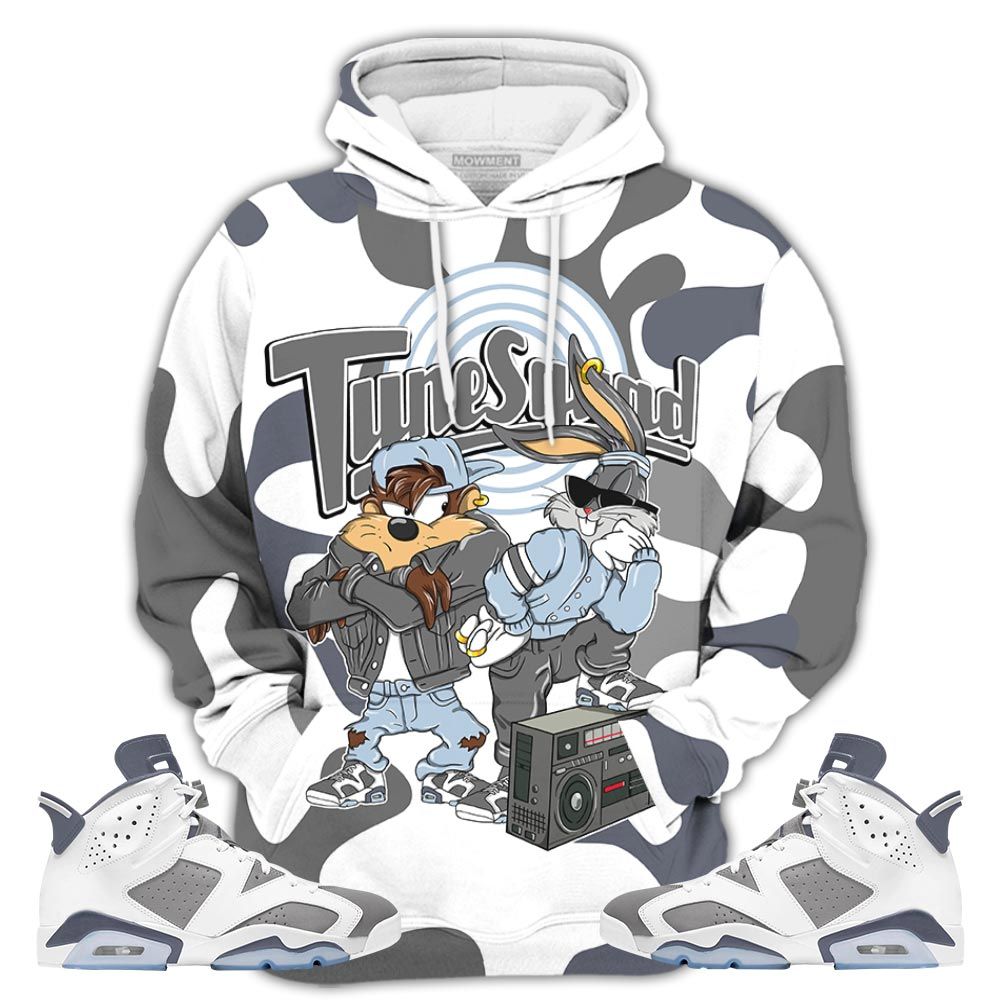 Bunny Tazmanian Hiphop 03 Sneaker Shirt Match Retro Cool Grey 6S, Jordan 6 Cool Grey Hoodie Sweatshirt Tee All Over Print MKO Shirt