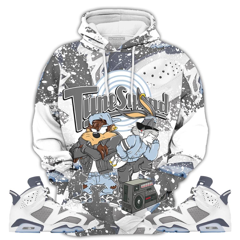 Bunny Tazmanian Hiphop 04 Sneaker Shirt Match Retro Cool Grey 6S, Jordan 6 Cool Grey Hoodie Sweatshirt Tee All Over Print MKO Shirt
