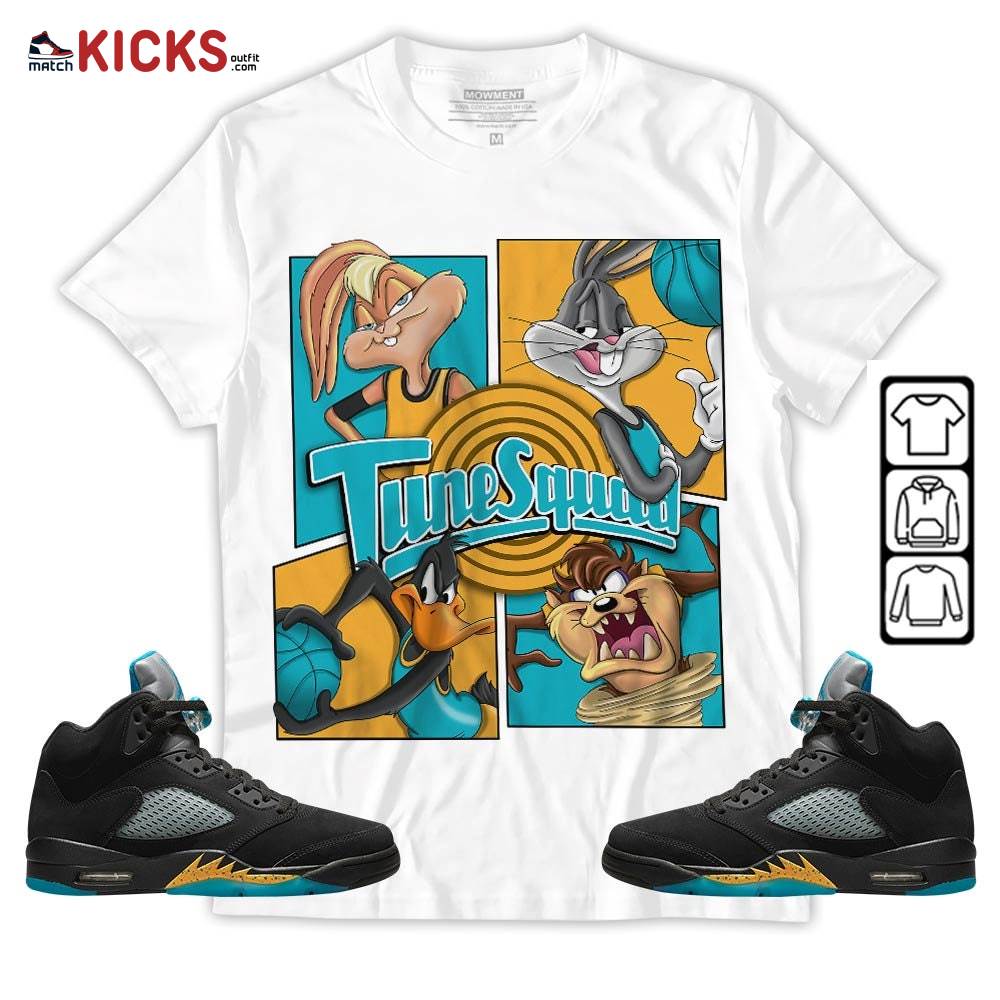 Bunny Tazmanian Hiphop Sneaker Shirt Match 2023 Retro Aqua 5s, Jordan 5 Aqua MKO T-Shirt