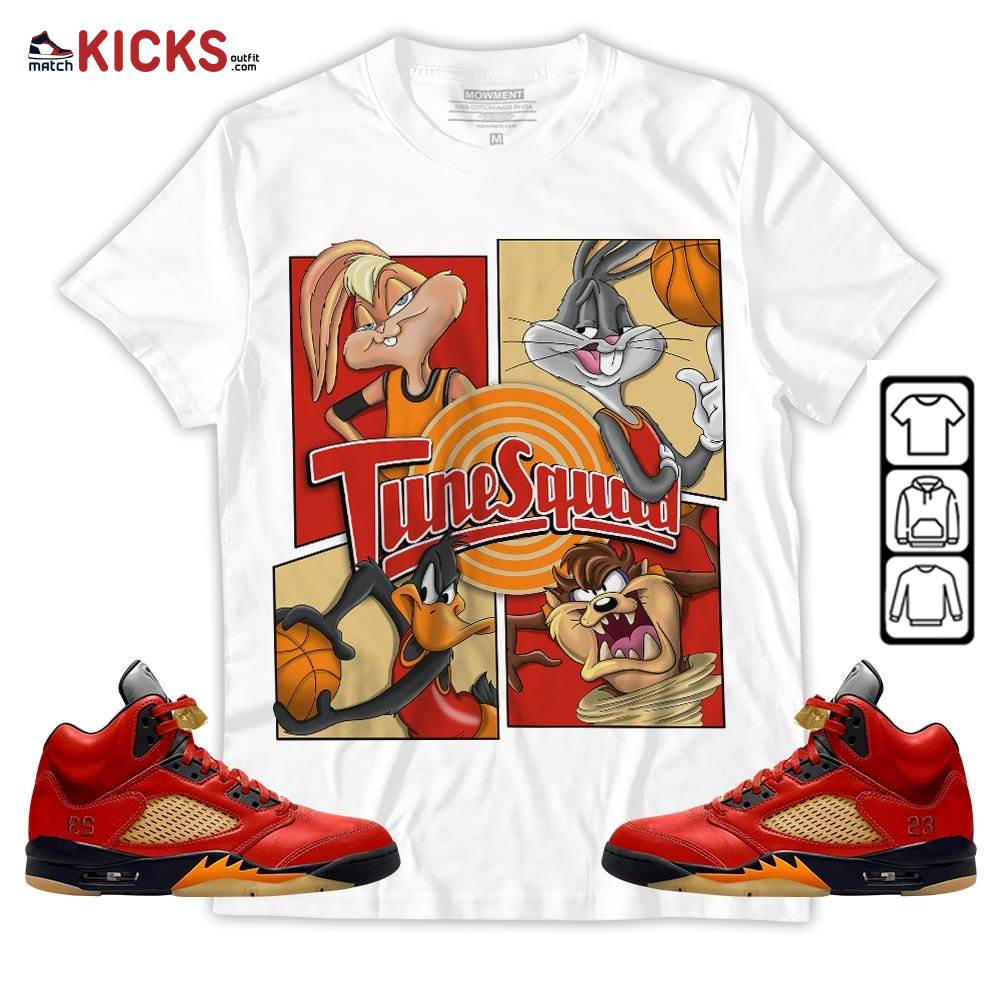 Bunny Tazmanian Hiphop Sneaker Shirt Match 5 Dunk On Mars, Jordan 5 Mars For Her MKO T-Shirt