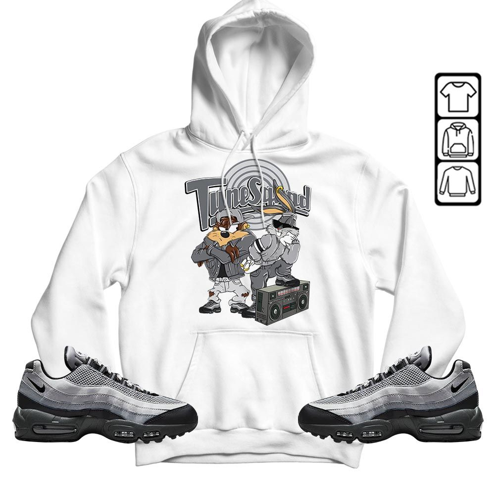 Bunny Tazmanian Hiphop Sneaker Shirt Match 95 Reflective Safari Grey, Air Max 95 Reflective Safari MKO T-Shirt