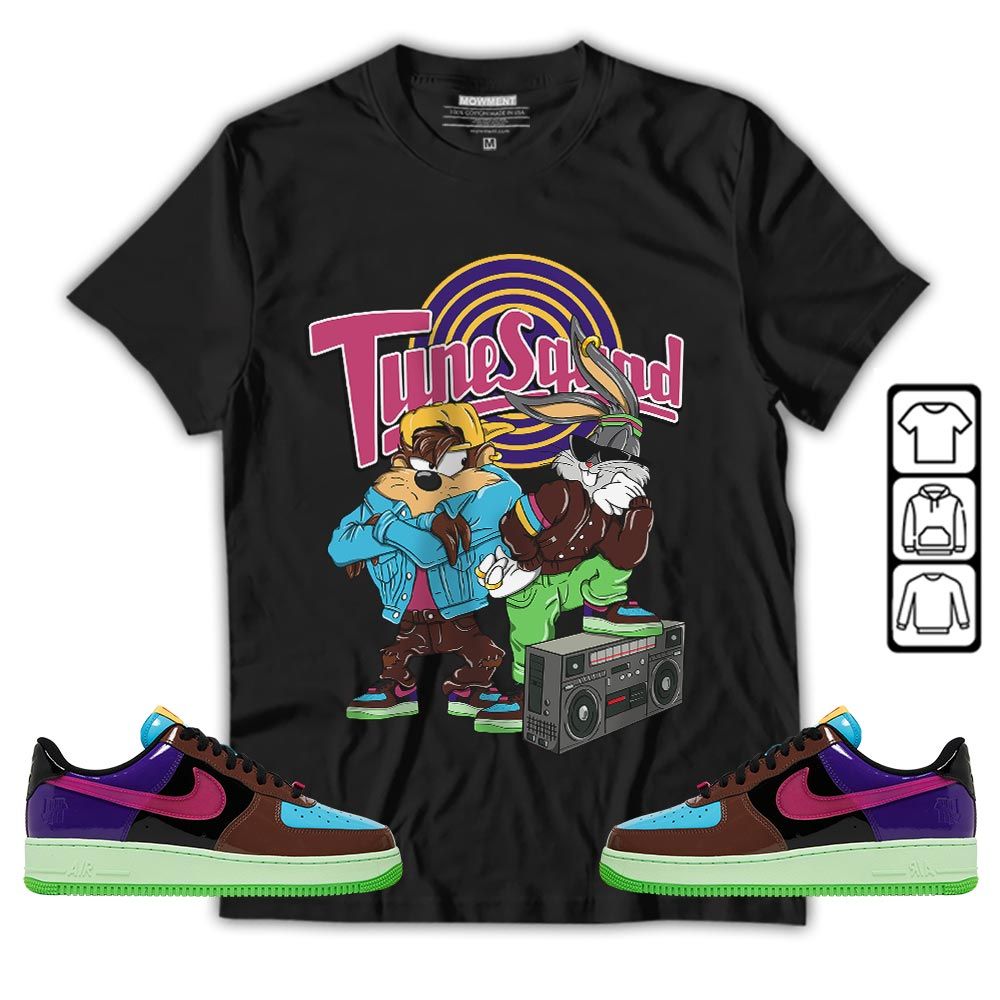 Bunny Tazmanian Hiphop Sneaker Shirt Match AF 1 Low SP Pink Prime, Air Force 1 Undefeated Pink Prime MKO T-Shirt