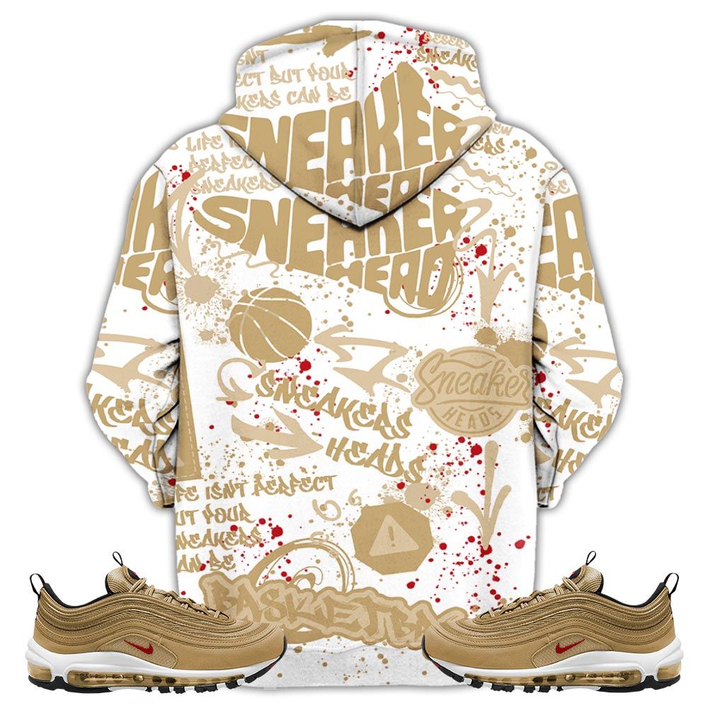 Bunny Tazmanian Hiphop Sneaker Shirt Match Air Max 97 Metallic Gold, Air Max 97 Gold Bullet Hoodie Sweatshirt Tee All Over Print MKO Shirt