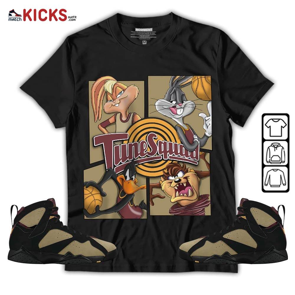 Bunny Tazmanian Hiphop Sneaker Shirt Match Black Cherrywood 7s, Jordan 7 Black Olive MKO T-Shirt Bunny Tazmanian Hiphop Sneaker Shirt Match Black Cherrywood 7s, Jordan 7 Black Olive MKO T-Shirt