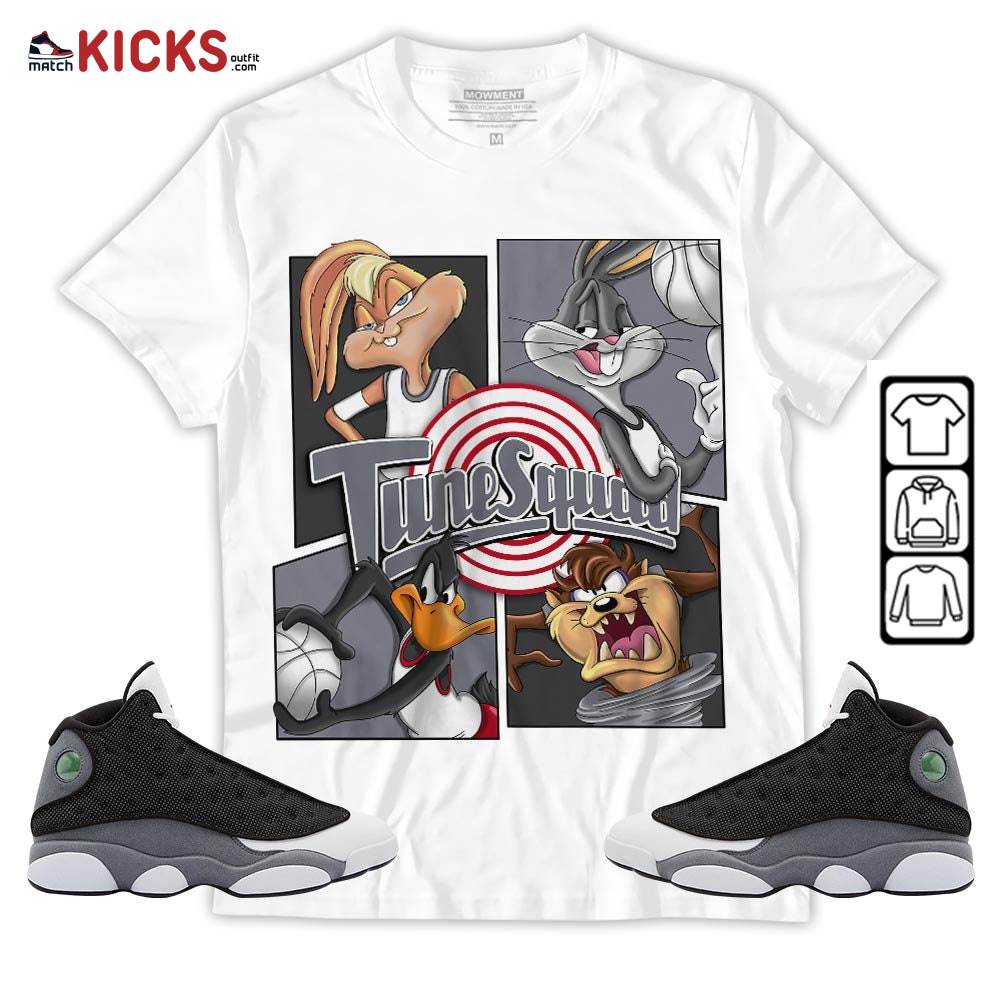Bunny Tazmanian Hiphop Sneaker Shirt Match Black Flint 13s, Jordan Retro 13 Black Flint MKO T-Shirt