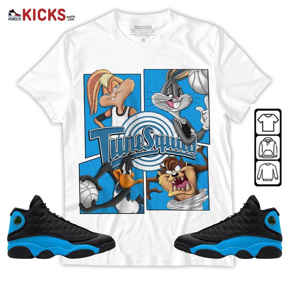 Bunny Tazmanian Hiphop Sneaker Shirt Match Black University Blue 13s, Jordan 13 Black University Blue 2022 MKO T-Shirt
