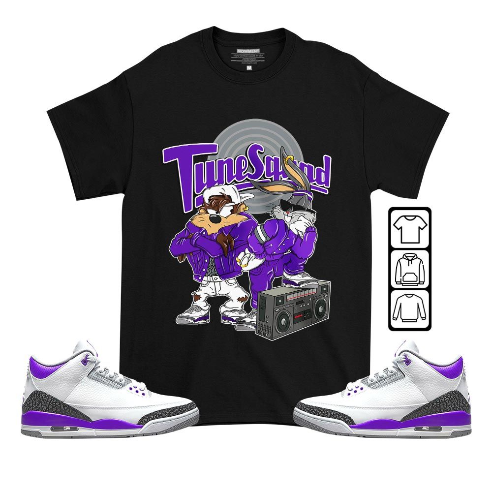 Bunny Tazmanian Hiphop Sneaker Shirt Match Dark Iris 3s, Jordan 3 Retro Dark Iris MKO T-Shirt Bunny Tazmanian Hiphop Sneaker Shirt Match Dark Iris 3s, Jordan 3 Retro Dark Iris MKO T-Shirt