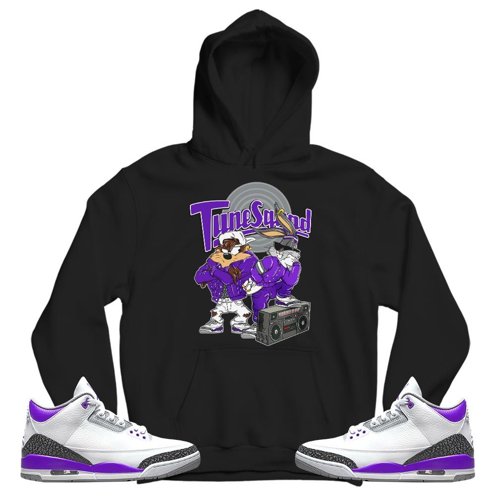 Bunny Tazmanian Hiphop Sneaker Shirt Match Dark Iris 3s, Jordan 3 Retro Dark Iris MKO T-Shirt