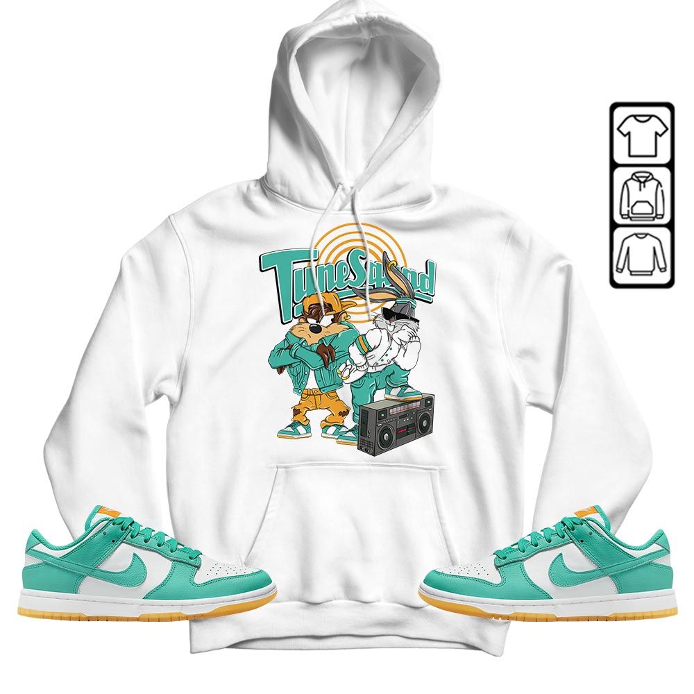 Bunny Tazmanian Hiphop Sneaker Shirt Match Dunk Low Turquoise, Dunk Low Teal Zeal MKO T-Shirt